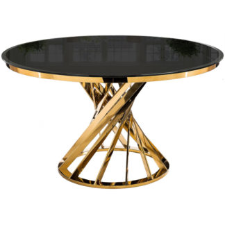 Стол Twist gold / black
