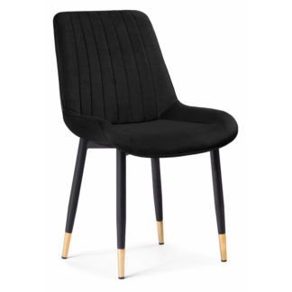 Стул на металлокаркасе Seda 1 black / gold / black