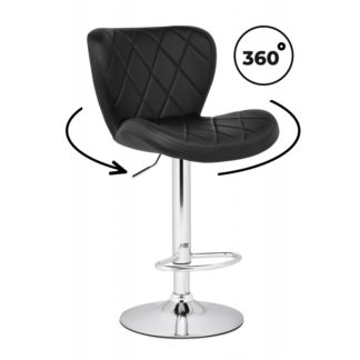 Барный стул Porch black / chrome