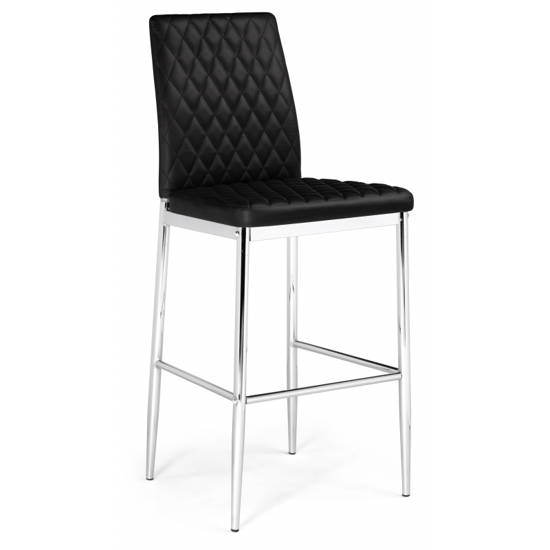 Барный стул Teon black / chrome