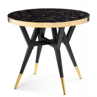 Стол Selina 80х72 black / gold