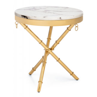 Журнальный столик Monika 50х55 marble / gold