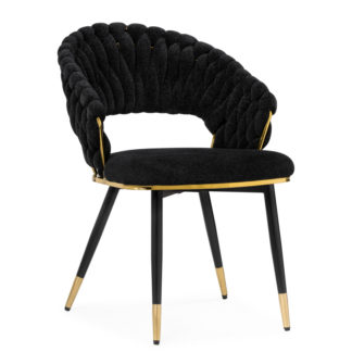 Стул на металлокаркасе Rakel black / gold