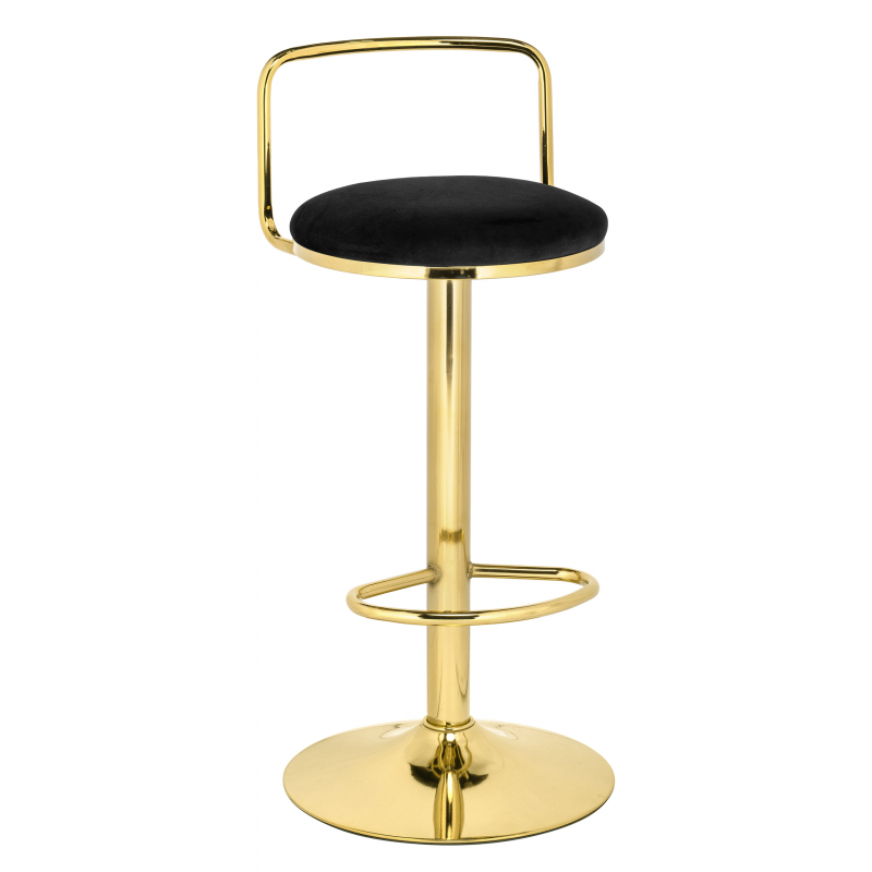Полубарный стул Lusia black / gold