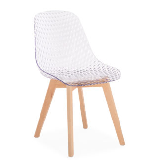 Пластиковый стул Vart clear / wood