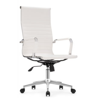Компьютерное кресло Reus pu white / chrome