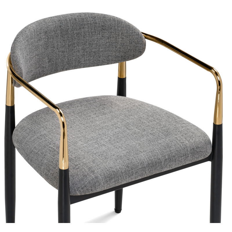 Кресло Lord gray / black / gold — изображение 3