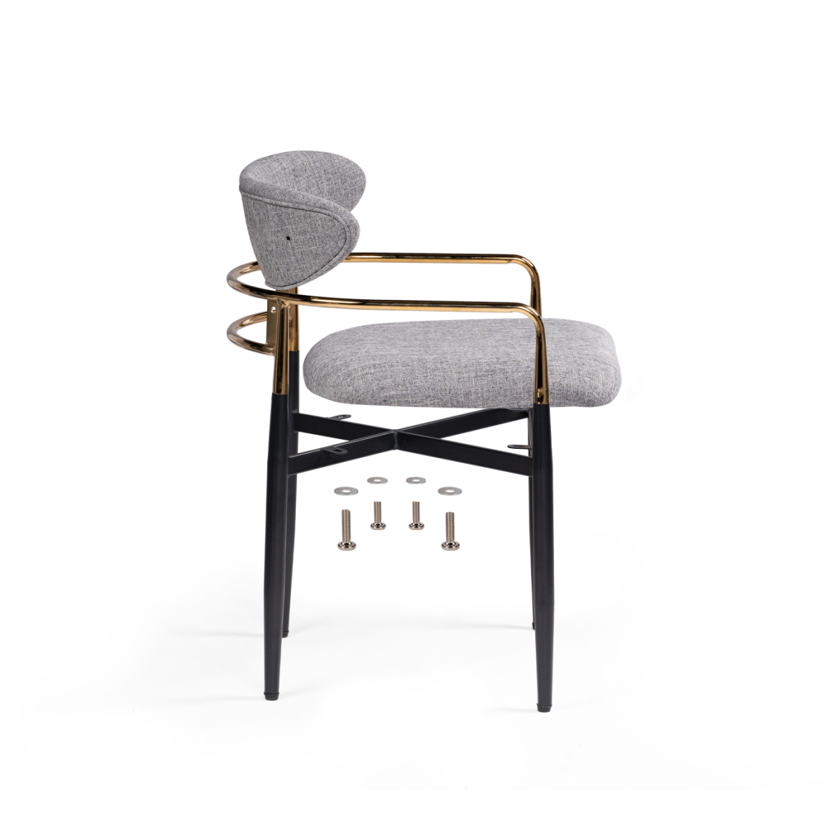 Кресло Lord gray / black / gold — изображение 5