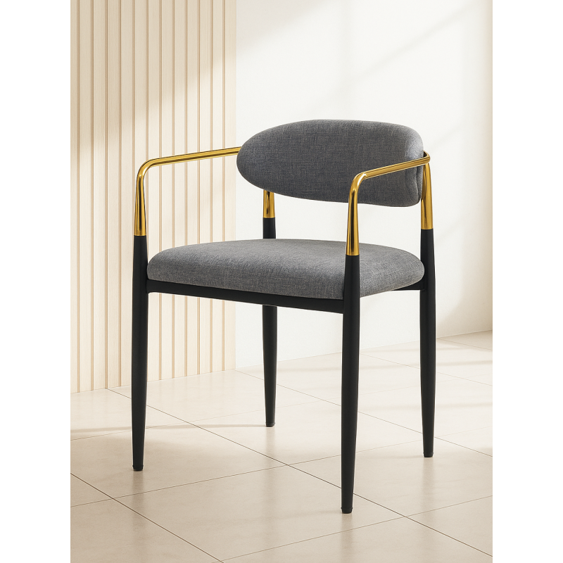 Кресло Lord gray / black / gold — изображение 10