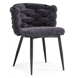 Стул на металлокаркасе Rendi gray-blue / black