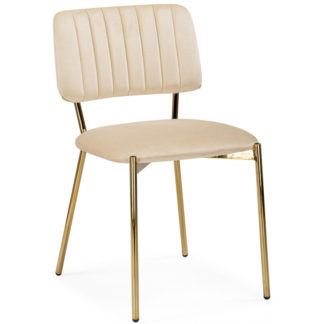 Стул на металлокаркасе Armond beige / gold
