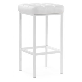 Барный стул Лофт линкольн белый / белый матовый