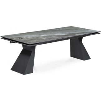 Керамический стол Денхольм 240(300)х100х75 mosco nero matt / черный