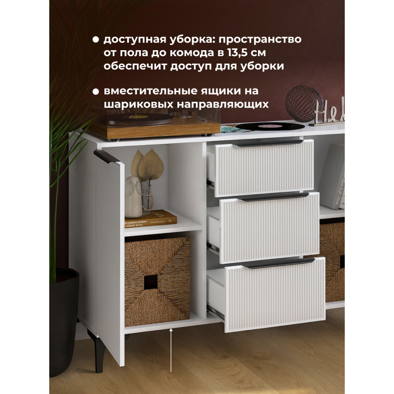 Комод Иадама белый / белый глянец — изображение 8
