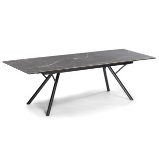 Керамический стол Ворен 180(240)x90 nero markina / черный